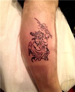 Antik Yunan Tanrs  Zeus Dvmesi / Zeus Greek Mythology Tattoo