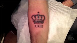 Ta Dvmesi Roma Rakam 22 XXII Dvmesi / Crown Tattoo 