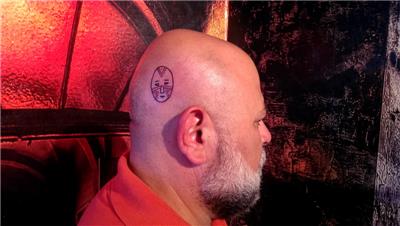 kizilderili-maskesi-dovme---indian-hunter-mask-tattoo-on-head
