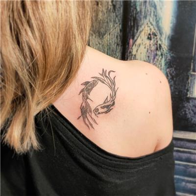 yin-yang-ve-koi-baligi-dovmesi---yin-yang-and-koi-fish-tattoo