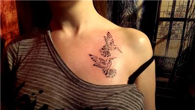 ari-sinek-kusu-dovmesi---hummingbird-tattoo