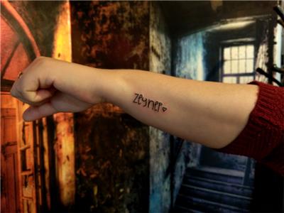 zeynep-isim-ve-kalp-dovmesi---name-and-heart-tattoo