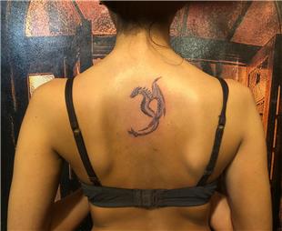 Srta Ejderha Dvmesi / Dragon Tattoo on Back