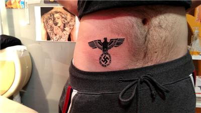 gamali-hac-ve-kartal-nazi-sembolleri-dovmesi---natzi-symbol-tattoo