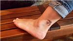 ayak-bilegine-kirlangic-kus-dovmesi---swallow-bird-tattoo-on-leg