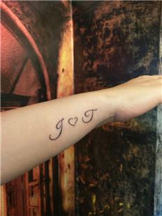 Bilee Harfler ve Kalp Dvmesi / Letters and Heart Tattoo