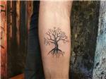 bacaga-agac-dovmesi---tree-tattoo-on-leg