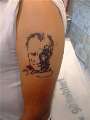 ataturk-portre-ve-imza-dovmesi---ataturk-portrait-and-signature-tattoo