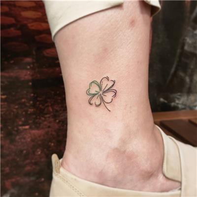 4-yaprakli-renkli-yonca-dovmesi---4-leaf-coloured-clover-tattoo