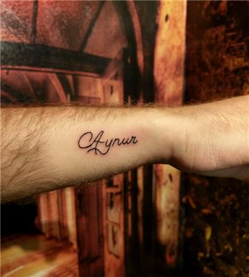 aynur-isim-dovmesi---name-tattoos