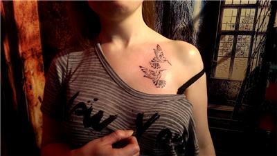 ari-sinek-kusu-dovmesi---hummingbird-tattoo