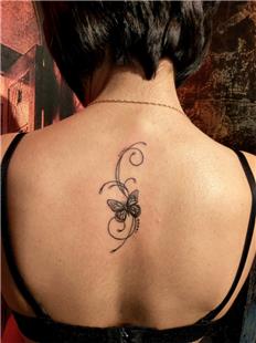 Srta Kelebek Dvmesi / Butterfly Back Tattoos