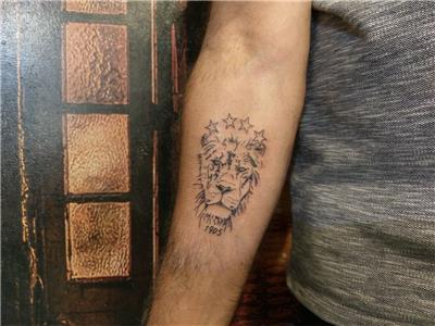 galatasaray-4-yildiz-1905-ve-aslan-dovmesi---galatasaray-4-star-1905-and-lion-tattoo