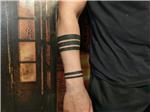 kol-uzerine-5-adet-siyah-bant-dovmesi---arm-black-band-tattoos