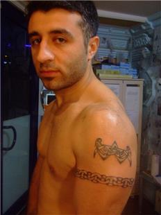 Zincir Yldz Tribal Dvme / Star Tribal Chain Tattoo