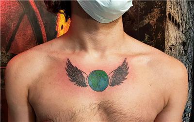 kanatlar-ve-dunya-dovmesi---wings-and-earth-tattoo