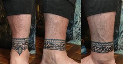 ayak-bilegine-maori-bant-dovmesi---maori-ankle-band-tattoo
