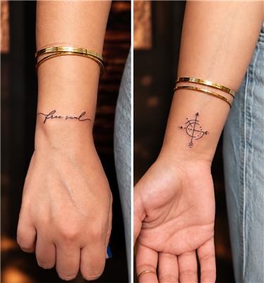 ozgur-ruh-ve-pusula-dovmesi---free-soul-and-compass-tattoo