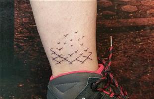 Tellerden Uan zgr Kular Dvmesi / Free birds fly by wire Tattoo 