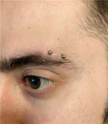 titanyum-yatay-kas-piercing---titanium-horizontal-eyebrow-piercing