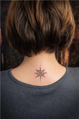 trinal-gunes-dovmesi---tribal-sun-tattoo