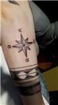 pusula-yildiz-ve-harfler-dovmesi---compass-star-and-letters-tattoo