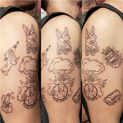 fallout-oyun-kahramanlari-dovmesi---fallout-video-game-tattoo