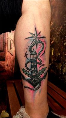 deniz-feneri-ve-capa-dovmesi-pusula-ve-kuslar-ile-yenileme-calismasi---lighthouse-and-anchor-renewal-compass-birds-cover-up-tattoo