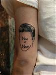 elvis-presley-cizgisel-yuz-cizimi-ve-sarki-sozu-dovmesi---elvis-presley-face-silhouette-now-or-never-tattoo