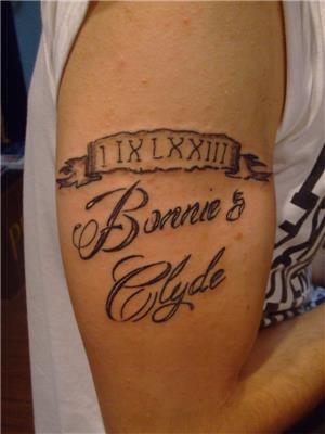 tarih-ve-bonnie-and-clyde-yazid-dovmesi---date-bonnie-and-clyde-tattoo