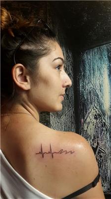 kalp-ritmi-ve-m-harfi-dovmesi---heartbeat-and-m-tattoo