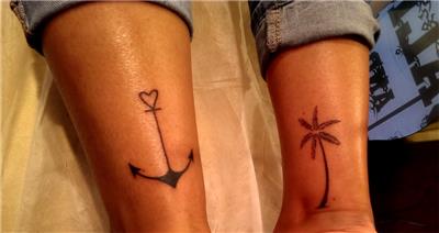 kalpli-capa-ve-palmiye-dovmesi---heart-anchor-and-palm-tattoo