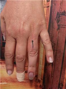 Parmak zerine Arapa Elif Harfi Dvmesi / Arabic Letter Tattoo on Finger