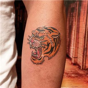 Old School Kaplan Dvmesi / Old School Tiger Tattoo