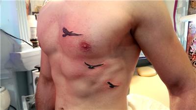 ucan-kuslar-kartal-siluet-dovmesi---eagle-silhouette-tattoo