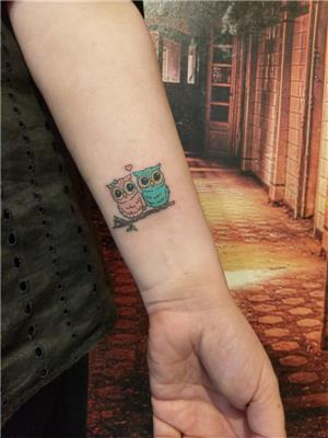 sirin-cift-baykus-dovmeleri---cute-owl-couple-tattoos