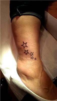 ayak-bilegine-yildizlar-dovmesi---star-tattoos-on-ankle