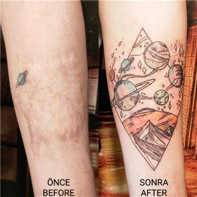 yanik-izi-uzerine-gezegenler-dovmesi---scar-tattoo