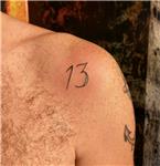 13-sayisi-dovme---number-13-tattoo