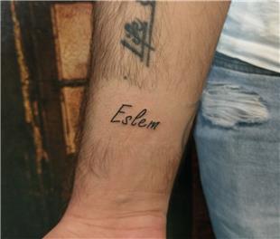 Eslem sim Dvmesi / Name Tattoos