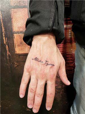 el-uzerine-mike-tyson-dovmesi---mike-tyson-tattoo-on-hand