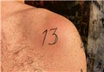 13-sayisi-dovme---number-13-tattoo