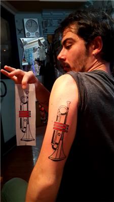 trompet-dovmesi---trumpet-tattoo