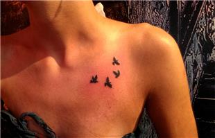 Omuza Uan Kular Dvmesi / Flying Birds Tattoo