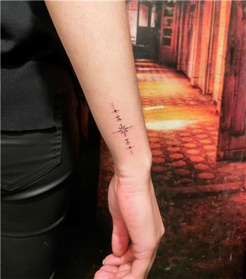 bilege-yildiz-ve-semboller-dovmesi---star-and-symbols-tattoo