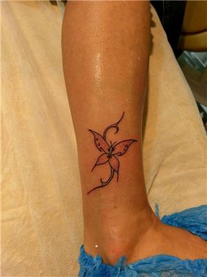 ayak-bilegine-renkli-kelebek-dovmesi---butterfly-tattoos