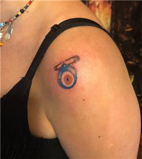 Nazar Boncuu Dvmesi / Amulet Evil Eye Blue Bead Tattoo