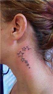 Boyuna Yldzlar Dvmesi / Neck Stars Tattoos