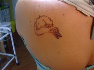 Uyuyan Bebek Melek Dvmesi / Sleeping Baby Angel Tattoo