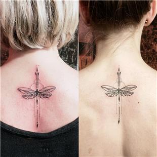 Sırta Yusufçuk Dövmesi / Dragonfly Tattoo on Back